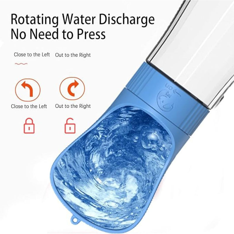 Cat and dog hydration bottle with twist-to-release water flow | Cupindy