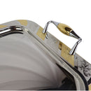 Tresors Italian Stainless Steel 18/10 Gold-Plated Serving Tray With Handles | Length 46 Cm