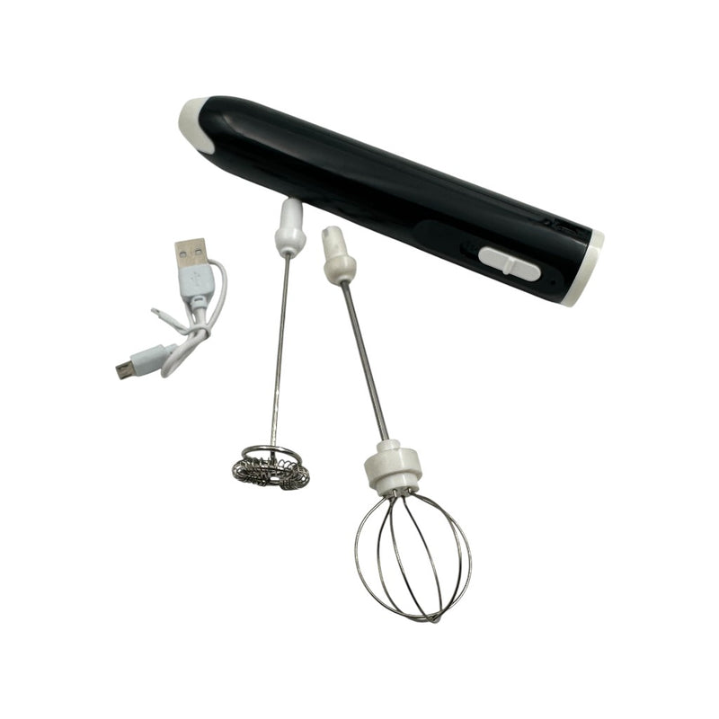 MEOKO USB Rechargeable Milk Frother - Handheld Adjustable Speed Coffee Whisk