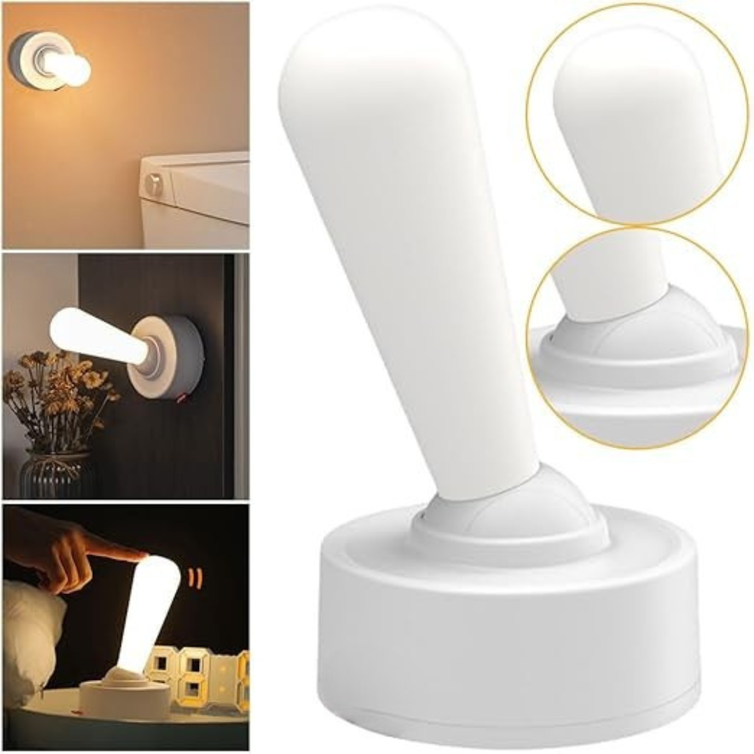 USB Touch Night Light with Lever Design – Modern Bedside Lamp with Adjustable Brightness and Rechargeable Battery | Cupindy