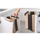 Space-saving plastic trash can for small spaces and tight kitchens