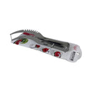 Serrated vegetable peeler on a white background