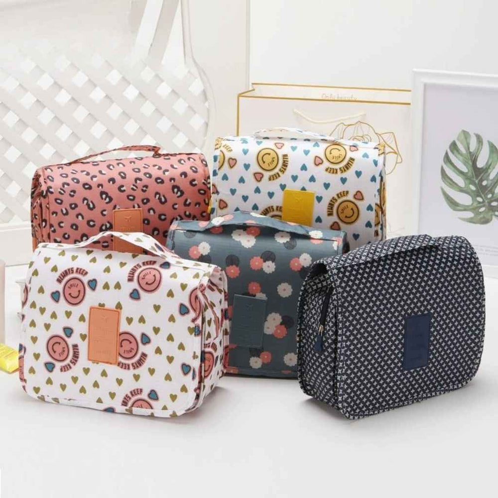 cute travel bag toiletries Hanging Toiletry Bag – Waterproof Travel Organizer Pouch