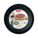 Zenker Metallic Tart Pan With Non-Stick Coating - 30cm Round Fluted Baking Dish For Perfect Tarts
