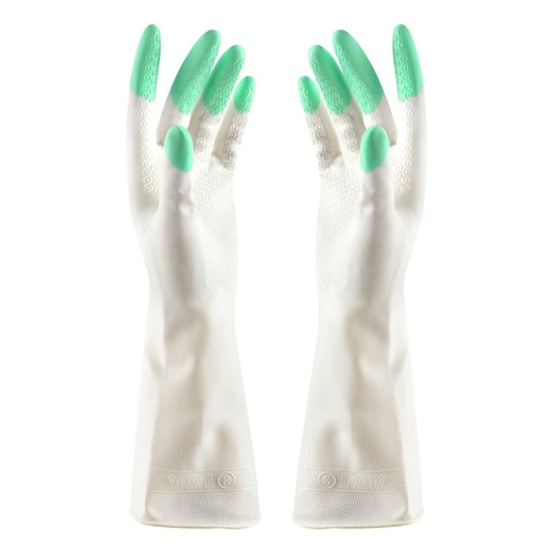 1 Pair Gardening Silicone Gloves - Multi Colors - Cupindy