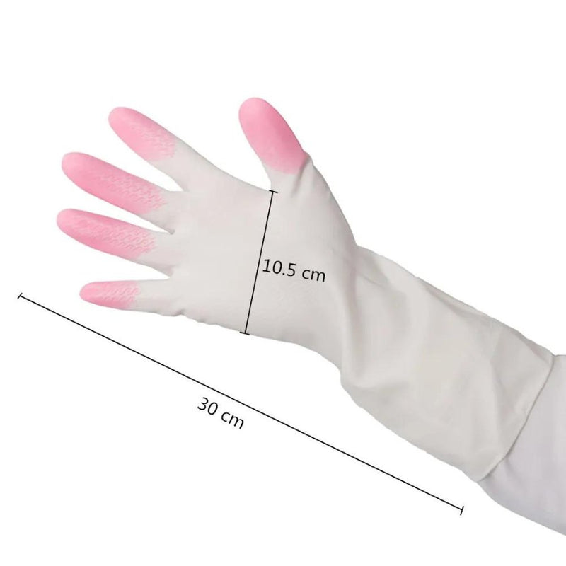 Long Sleeve latex Kitchen Wash Dishes Gloves House Cleaning Washing Laundry Housework Hand Protection nitrile gloves - Cupindy