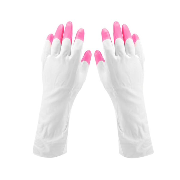 Buy Pink Silicone Gardening Gloves for Home and Garden Use