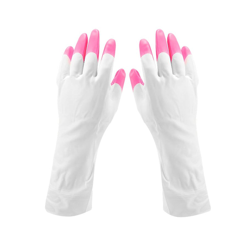 Buy Pink Silicone Gardening Gloves for Home and Garden Use