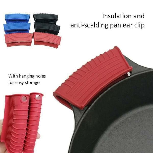 1 Pair Silicone Pot Clip Pan Clip Holder Kitchen Soup Pot Clamp - Cupindy