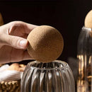 Eco-friendly glass spice jar for sustainable kitchen storage