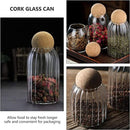 Decorative glass spice jar for kitchen organization