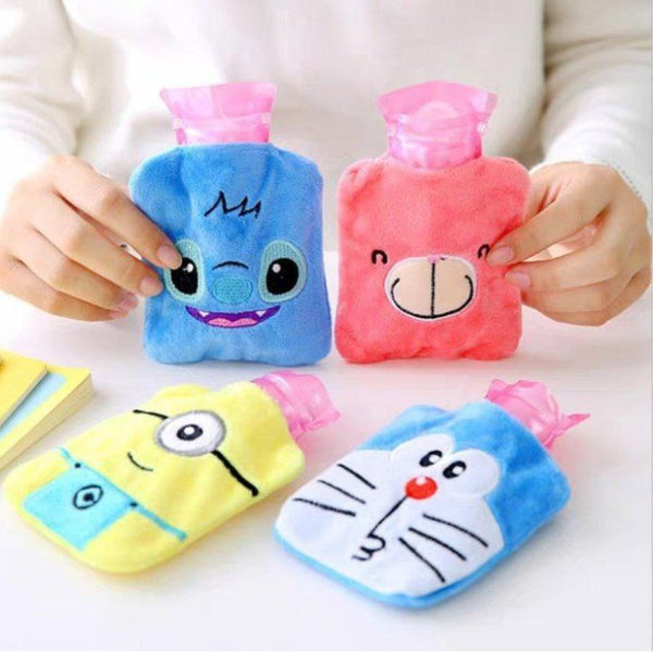 1 Piece hot Water Bottle With Cartoon Graphics Cover - Cupindy