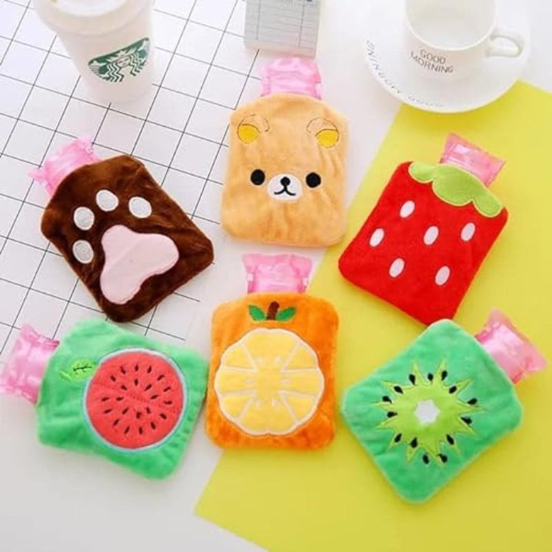 1 Piece hot Water Bottle With Cartoon Graphics Cover - Cupindy