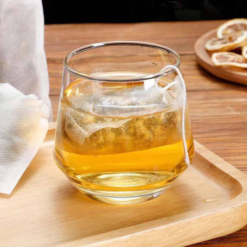 High-quality disposable teabags for loose leaf tea.