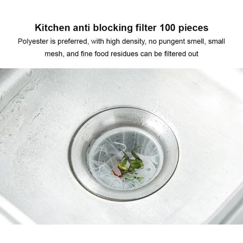 100PCS Kitchen Sink Strainer Mesh Bag Disposable - Cupindy