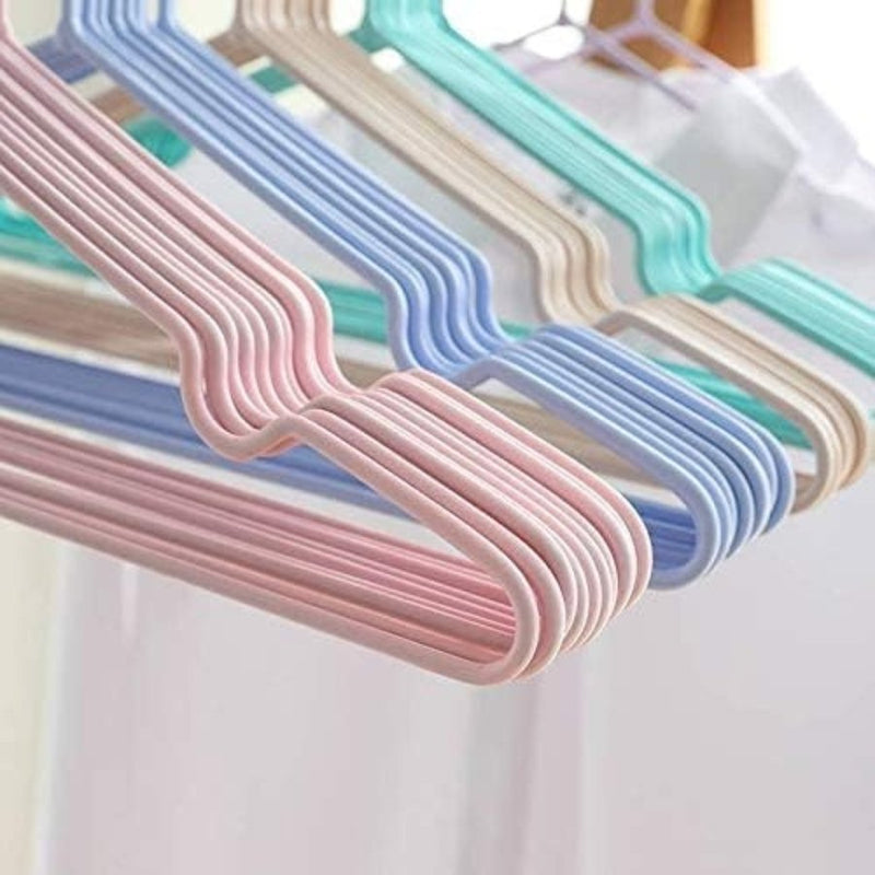 Non-slip hangers to keep your clothes in place.