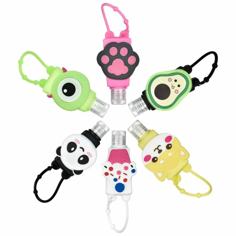 1PC 30ML Cute Cartoon Pattern Silicone Mini Empty Hand Sanitizer Holder Travel - Cupindy
