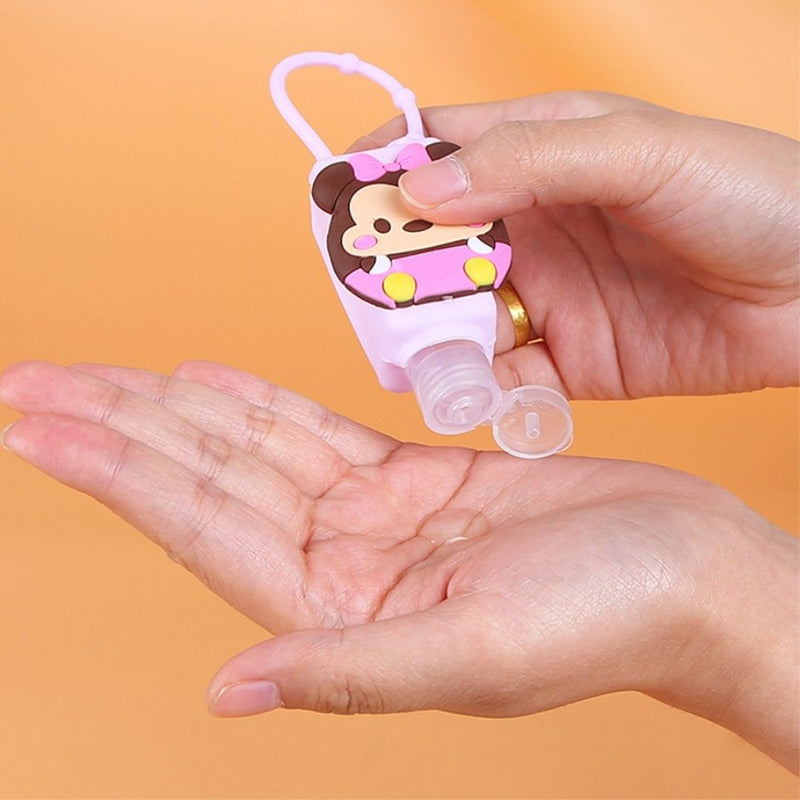 1PC 30ML Cute Cartoon Pattern Silicone Mini Empty Hand Sanitizer Holder Travel - Cupindy