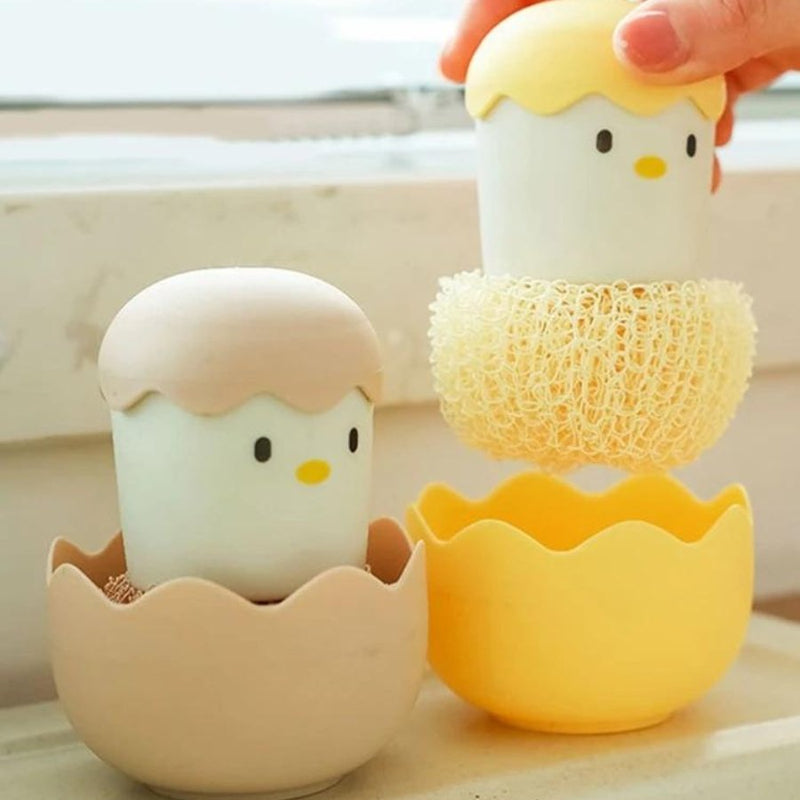 1pc Cartoon Chicken Design Cleaning Brush - Cupindy