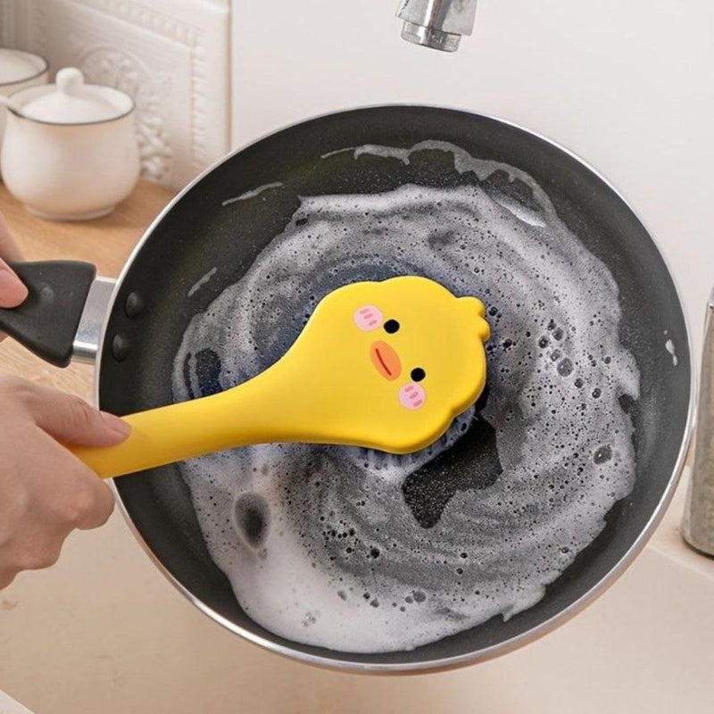 1pc Cartoon Duck Design Cleaning - Yellow - Cupindy