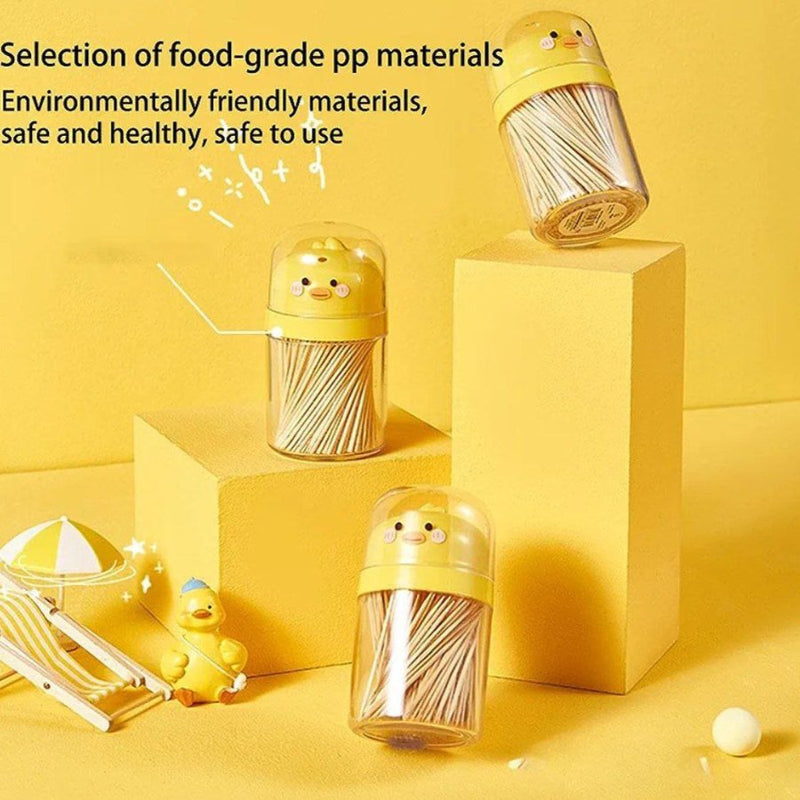 1pc Cartoon Duck Shaped Toothpick Holder - Cupindy