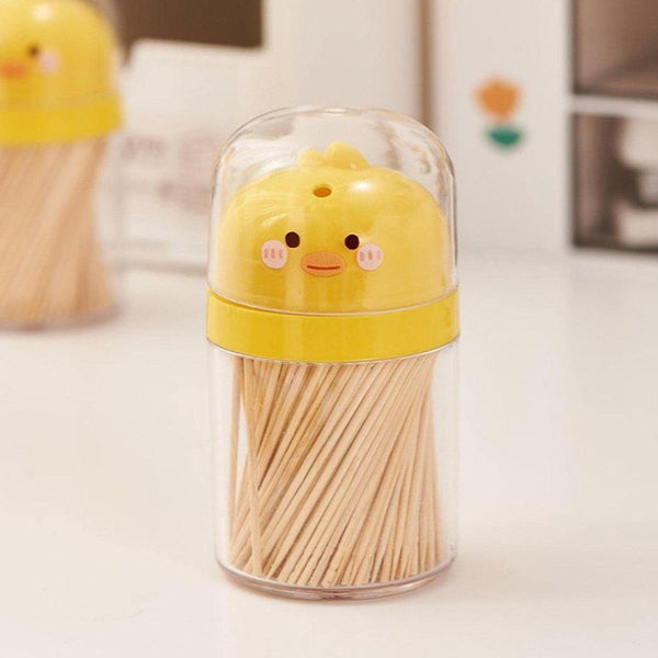 1pc Cartoon Duck Shaped Toothpick Holder - Cupindy