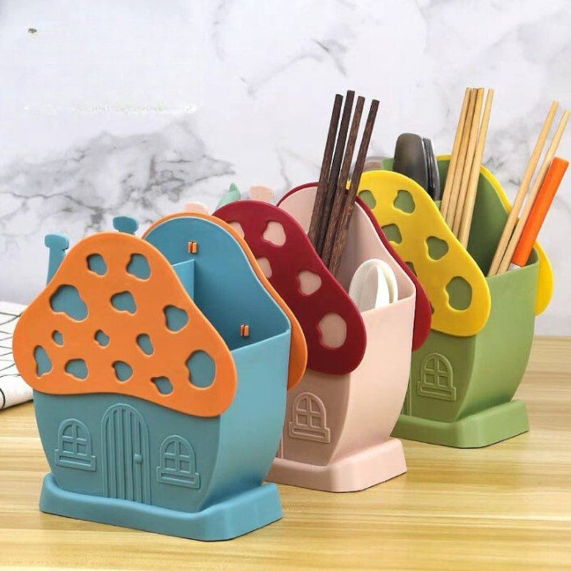 1pc Mushroom Shaped Cutlery Storage Rack - Cupindy