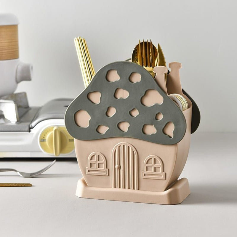 1pc Mushroom Shaped Cutlery Storage Rack - Cupindy