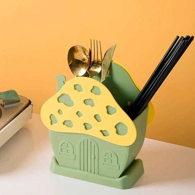 1pc Mushroom Shaped Cutlery Storage Rack - Cupindy