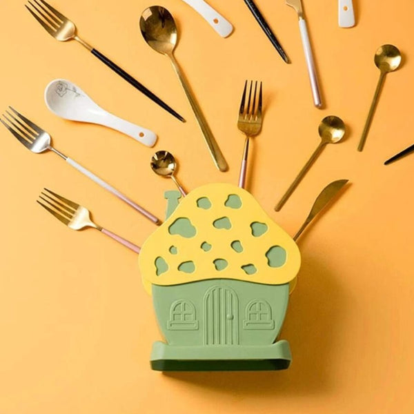 1pc Mushroom Shaped Cutlery Storage Rack - Cupindy