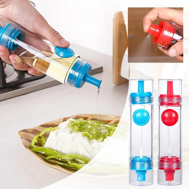 2 In 1 Kitchen Olive Oil Bottle and Spray - Cupindy