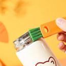 3 in 1 Multifunctional Kitchen Mini Cup Glass Cover Cleaning Brush - Cupindy