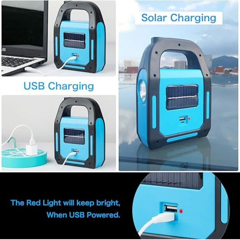 3 IN 1 Solar USB Rechargeable Brightest COB LED Camping Lantern - Cupindy