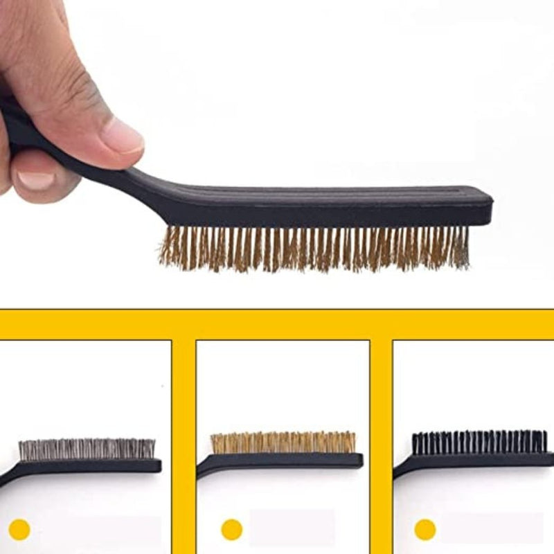 3 Large Pieces Wire Brushes Set - Cupindy
