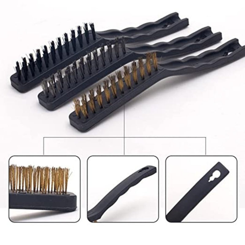 3 Large Pieces Wire Brushes Set - Cupindy