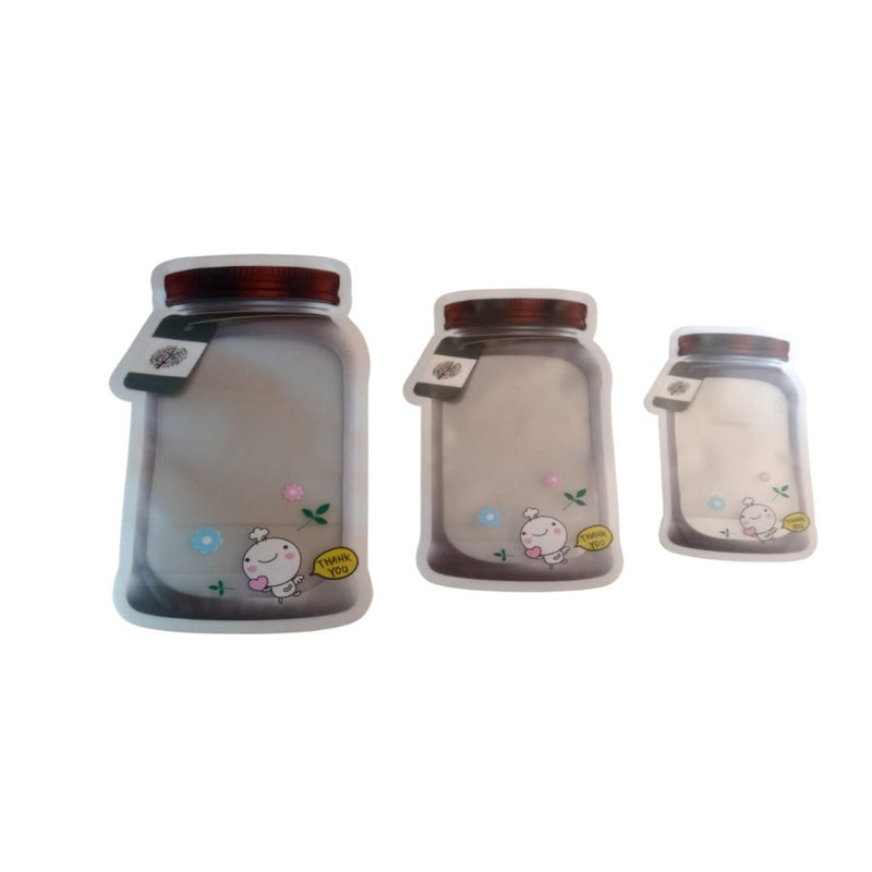 3 Pieces Jar Bottles Bags - Cupindy