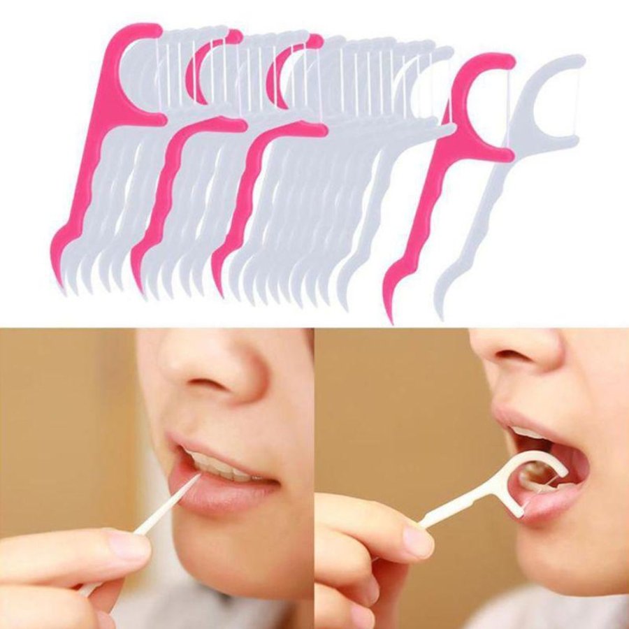 30 Pieces - Dental Floss/Toothpicks Plastic