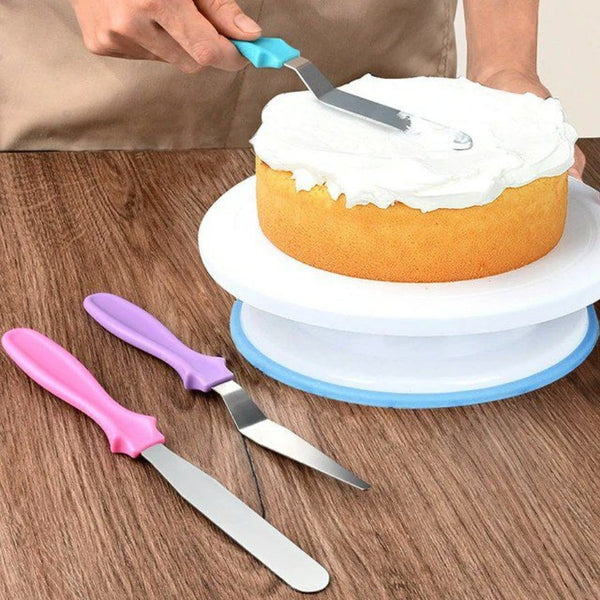 3pc/set Small Cranked / Angled Spatula Palette Knife Stainless Steel - Cupindy
