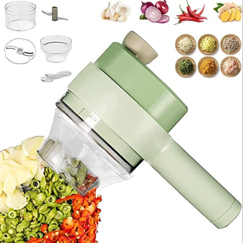 4 in 1 Portable Electric Vegetable Cutter - Cupindy