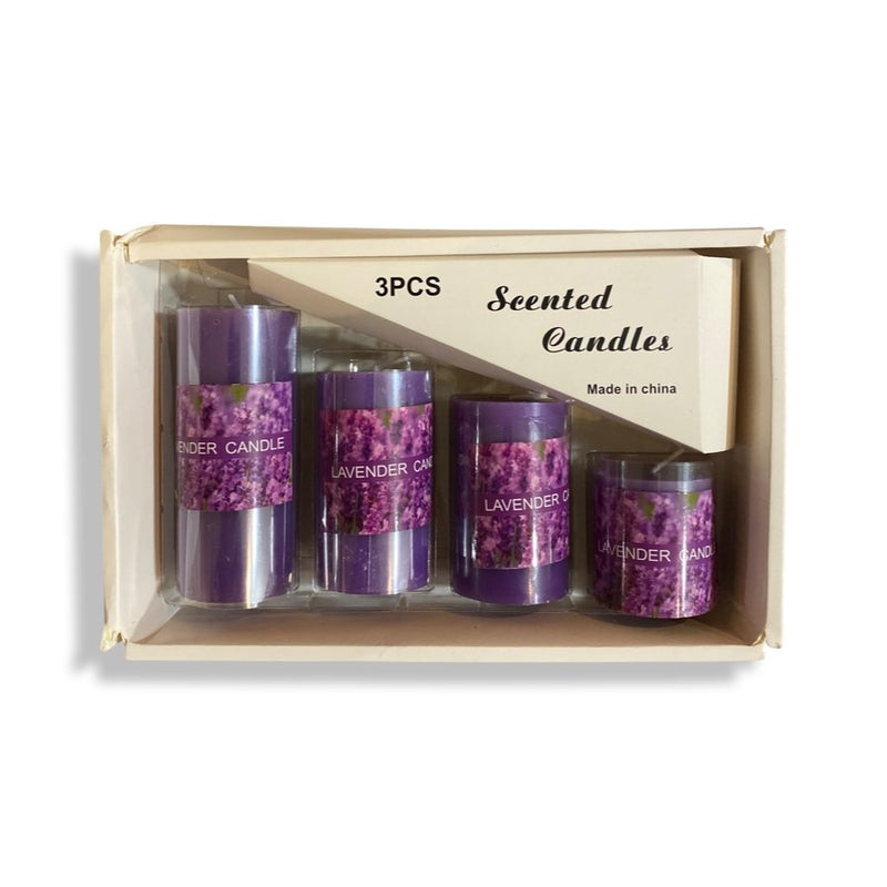 4 Piece Scented Candle Set Different Sizes - Cupindy