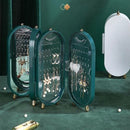 4 Tiers Acrylic Jewelry Display Stand Box with Mirror - Cupindy