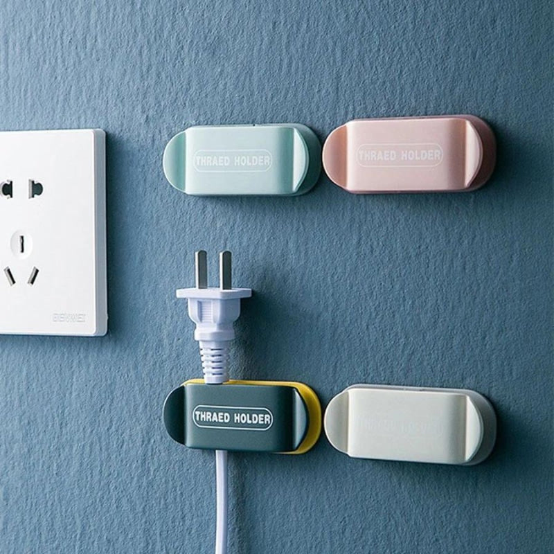 4Pcs Punch-free Plug Hook Holder Cable Manager Organizer - Cupindy