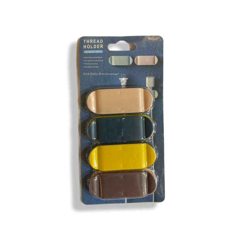 4Pcs Punch-free Plug Hook Holder Cable Manager Organizer - Cupindy