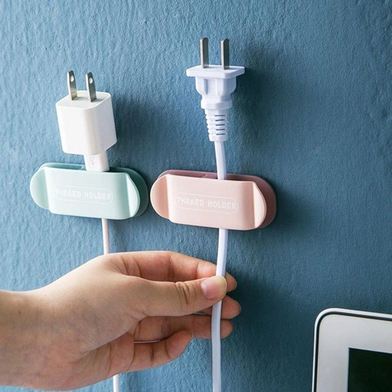 4Pcs Punch-free Plug Hook Holder Cable Manager Organizer - Cupindy