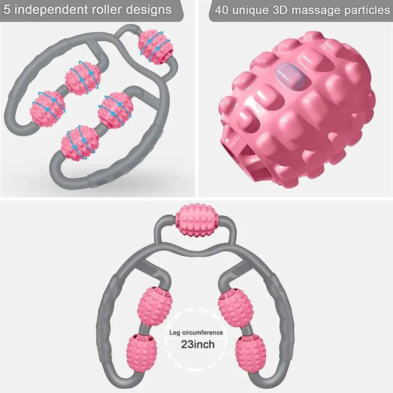 5 Wheels Muscle Roller Massager Muscle - Cupindy