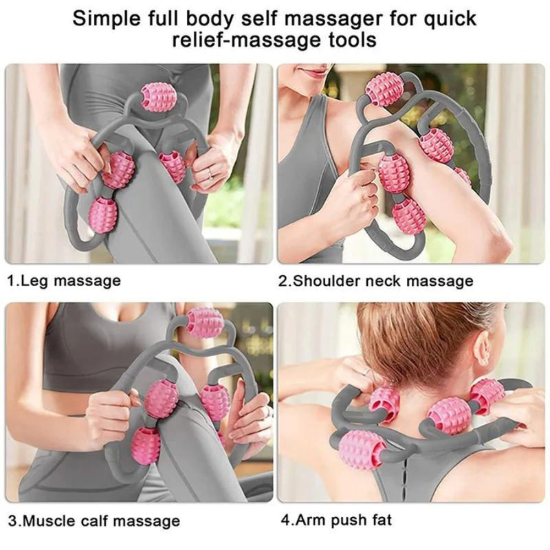 5 Wheels Muscle Roller Massager Muscle - Cupindy