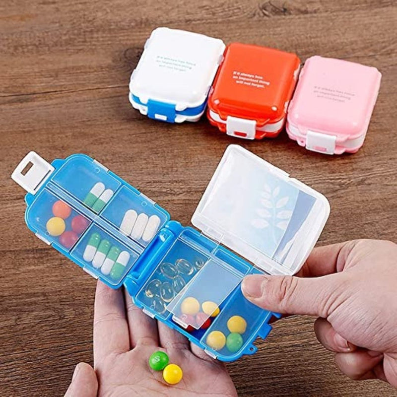 7 Day Pill Box Organizer Weekly Pill Box - Orange - Cupindy