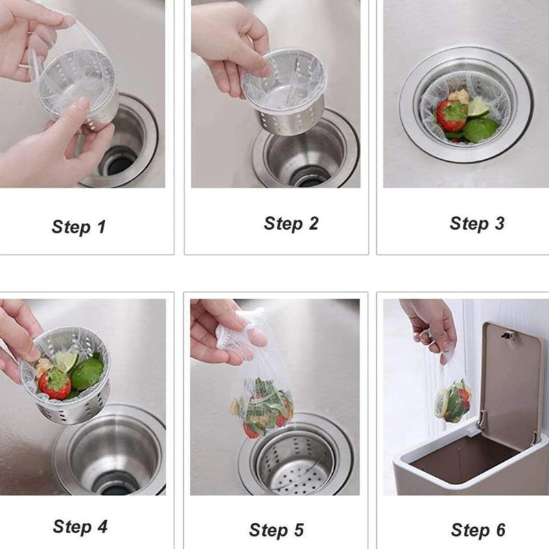 50-pack sink strainer bags for easy and hygienic kitchen use – Cupindy