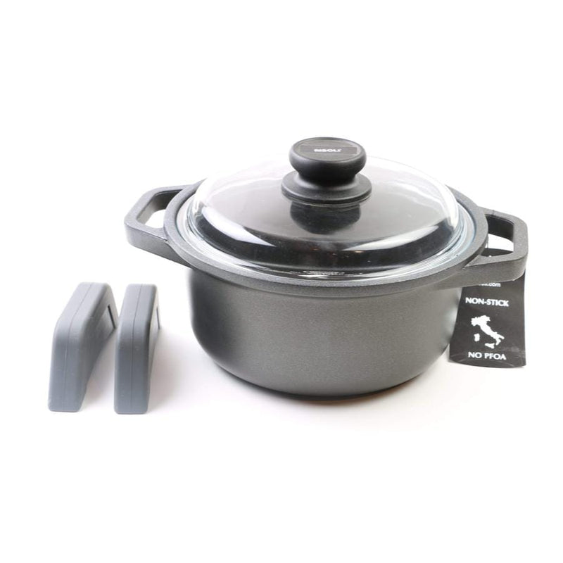 Non-stick forged aluminum pot by RISOLI with lid – Cupindy