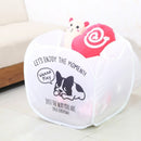 Foldable laundry basket for easy storage